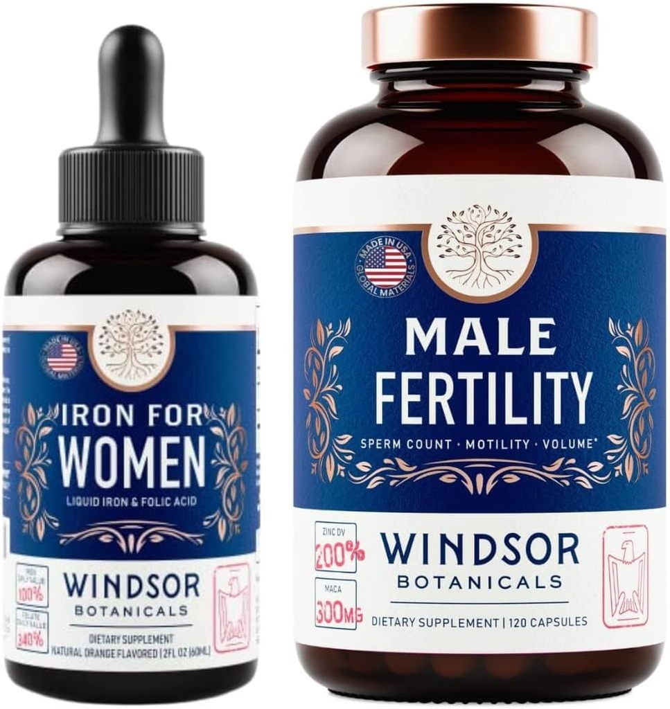 Liquid Iron Folic Acid VIT C en mannelijke vruchtbaarheid supplement zwangerschap ondersteuning bundel