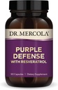Dr. Mercola Purple Defense - High-Potency Antioxidant Support - met Grape Seed & Skin Extract - Ondersteunt Cardiovasculaire & Brain Health - 90 Capsules