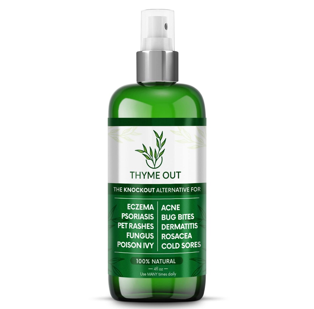 Alle natuurlijke eczeem behandeling - Psoriasis behandeling - een alles-in-één oplossing voor acne, dermatitis, Rosacea, Cold Sores, Bites, Poison Ivy - Anti-Itch Spray voor jeukende huid Relief 4oz