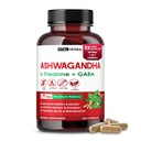 Complexe Ashwagandha avec L-Theanine, Turmeric, Rhodiola & St. John , Wort – Mélange à base de plantes pour le bien-être quotidien – 240 capsules