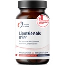 Designs for Health Red Gist Rice with Tocotrienolen + Lycopeen - Lipotrienolen RYR, 1200mg RYR ter ondersteuning van cardiovasculaire gezondheid + onderhoud van Lipiden niveaus in normaal bereik - Vegan (60 capsules)
