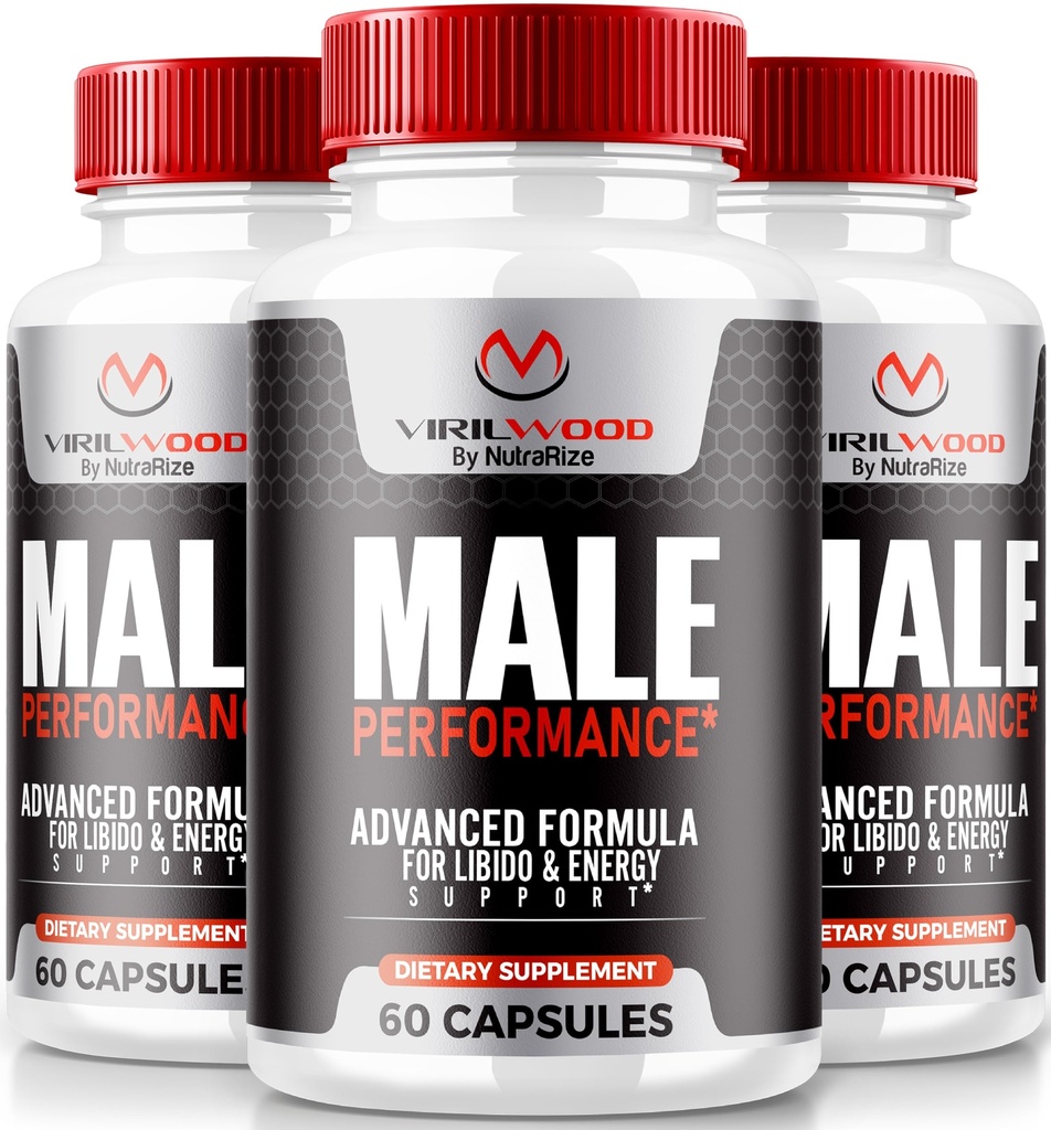 (3 Pack) Virilwood Capsules for Men, Officiële Viril Wood Pillen 1200 mg, Alle natuurlijke mannelijke Formule ter ondersteuning van de langdurige prestaties en de algehele gezondheid, Premium Multivitaminen Review (180 Capsules)