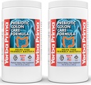Yerba Prima Prebiotic Colon Care Formula, 20 oz Powder (pakket van 2) met FOS - Natural Psyllium Fiber, Magnesium, Selenium - Non-GMO, Glutenvrij, Veganistisch Dagelijks Supplement - voor mannen en vrouwen
