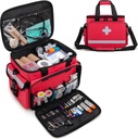 CURMIO EHBO Kits Bag Lege, Emergency Supplies Bag Medische tas voor thuiszorg en Trauma Kits, Rood (Alleen lege tas)