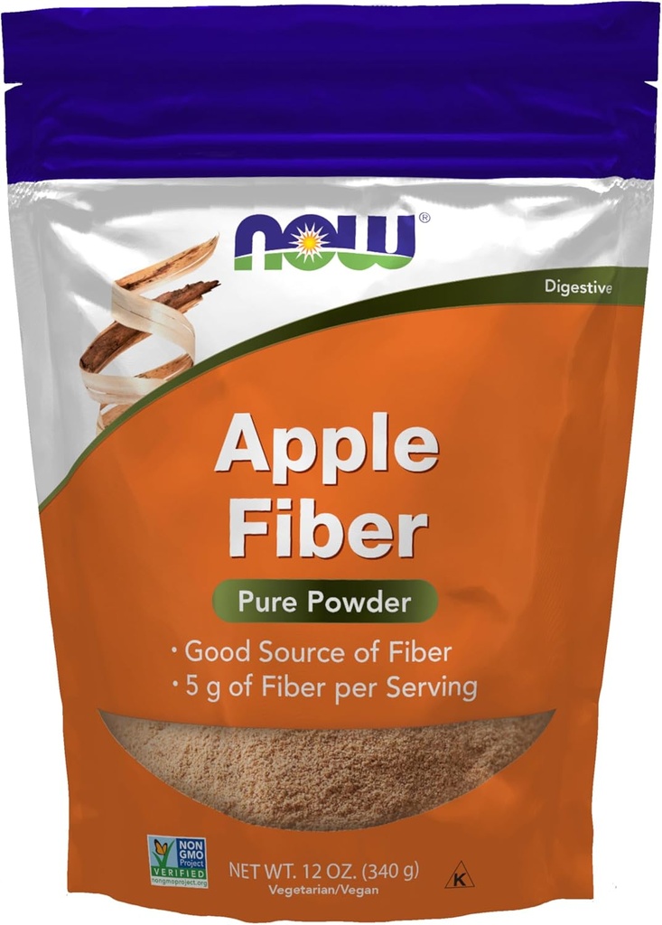 NU Supplementen, Pure Apple Fiber Powder met Apple Pectin, Non-GMO Project geverifieerd, 12-Ounce