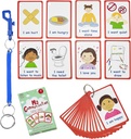 Speciale behoeften Mijn communicatiekaarten voor Speciale Ed, Speech Delay Non Verbal Kinderen en Volwassenen met Autisme 27 Flash Cards voor Visuele Hulp of Cue Cards