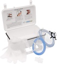 Primacare KC-1010 RPC Masque de sauvetage Kit de réanimation pour adulte et enfant avec bouche à bouche à valve à une voie pour l'oxygène supplémentaire] Boîtier mural/carry inclus