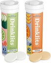 Drinklits Comprimés d'électrolyte citron-lime et orange (2) Bundle de tube de l'agrumes hydratation quotidienne Pack de combos – 0g de sucre – utilisation quotidienne de 20 portions - 10 comprimés par tube