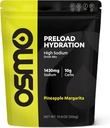 Osmo Preload Hydration Pre Workout Powder Powder Pouch - Inclusief hoog natriumbicarbonaat, Magnesium, Kalium, Carbs en Vitaminen, Cane Sugar, Beat Cramps en Dehydratie - Ananas Margarita (Pouch)