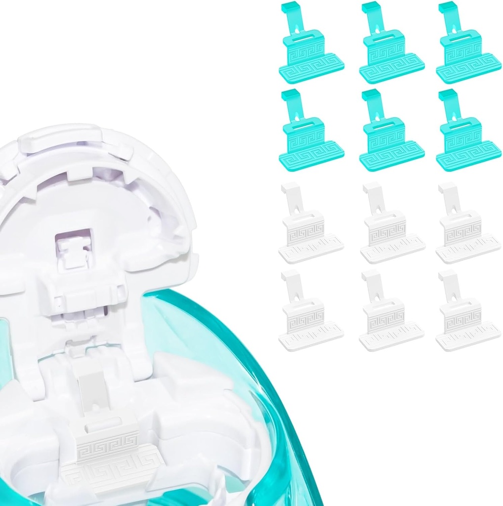 FireAnt Siliconen Zoutkussens Navulbaar met Nasal Care, Herbruikbare Saline Pods Vervanging Accessoires, Eenvoudige Operatie (12 Pack - White 6 + Blue 6)