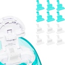 FireAnt Siliconen Zoutkussens Navulbaar met Nasal Care, Herbruikbare Saline Pods Vervanging Accessoires, Eenvoudige Operatie (12 Pack - White 6 + Blue 6)