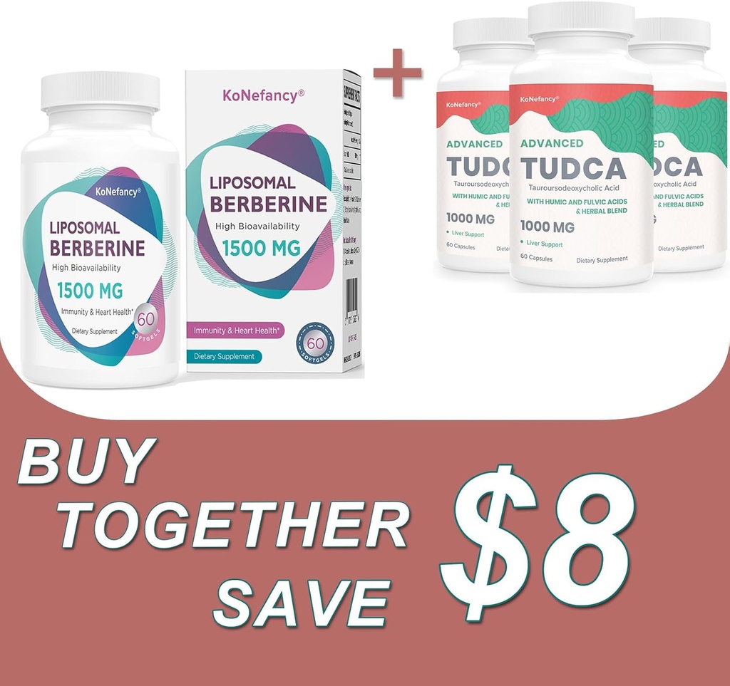 Optimaliseer uw gezondheid met TUCCA Complex 3Pack en Liposomal Berberine 1500mg Bundel