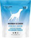 Om Mushroom Matrix Maximale Recovery Mushroom Pet Supplement Poeder, Ondersteunt optimale gezondheid & Senior zorg voor honden & katten, 200 Gram, 7,1 oz