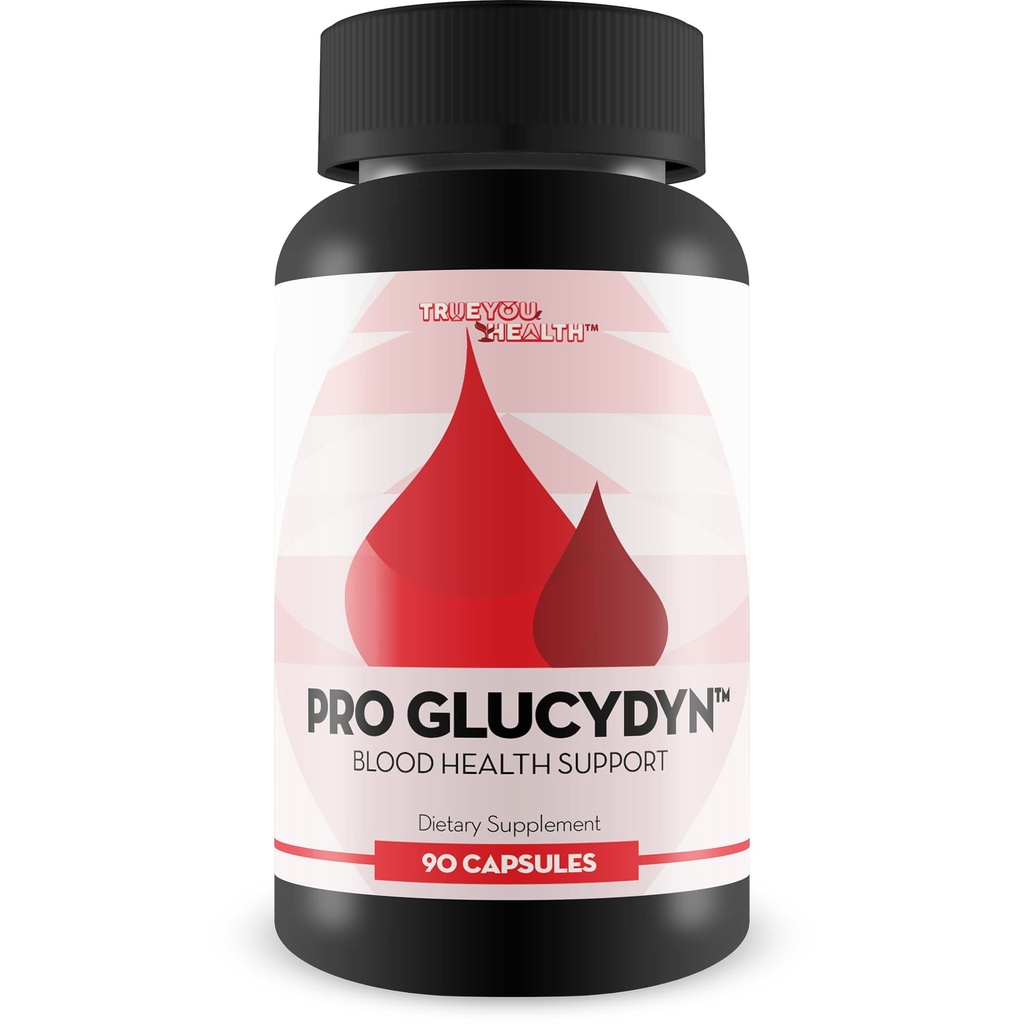 Pro Glucydyn - Supplément de soutien de la santé de Blood S - Ail, curcuma, berbère, thé vert + vitamines, minéraux et herbes - Promouvoir la santé équilibrée du sang et la circulation - Aidez à améliorer le flux sanguin naturellement