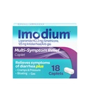 Imodium Multi-Symptoom Relief Caplets, Loperamide Hydrodide & Simethicone Anti-Diarree Medicine for The Relief of Diarree, Gas, Bloating, Cramps & Pressure, HSA/FSA In aanmerking komende, 18 ct