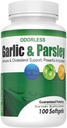 Supplément à l'ail et au persil sans odorat naturel Softgels, 100 Softgels