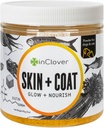 Dans Clover Dog Skin and Coat Supplement, BioRadiant Natural Supplement for Dogs, Healthy Skin and Coat, Fish Oil Autres utilisations Carottes, noix de coco, Omega 3, Biotin et Zinc Soothe Skin