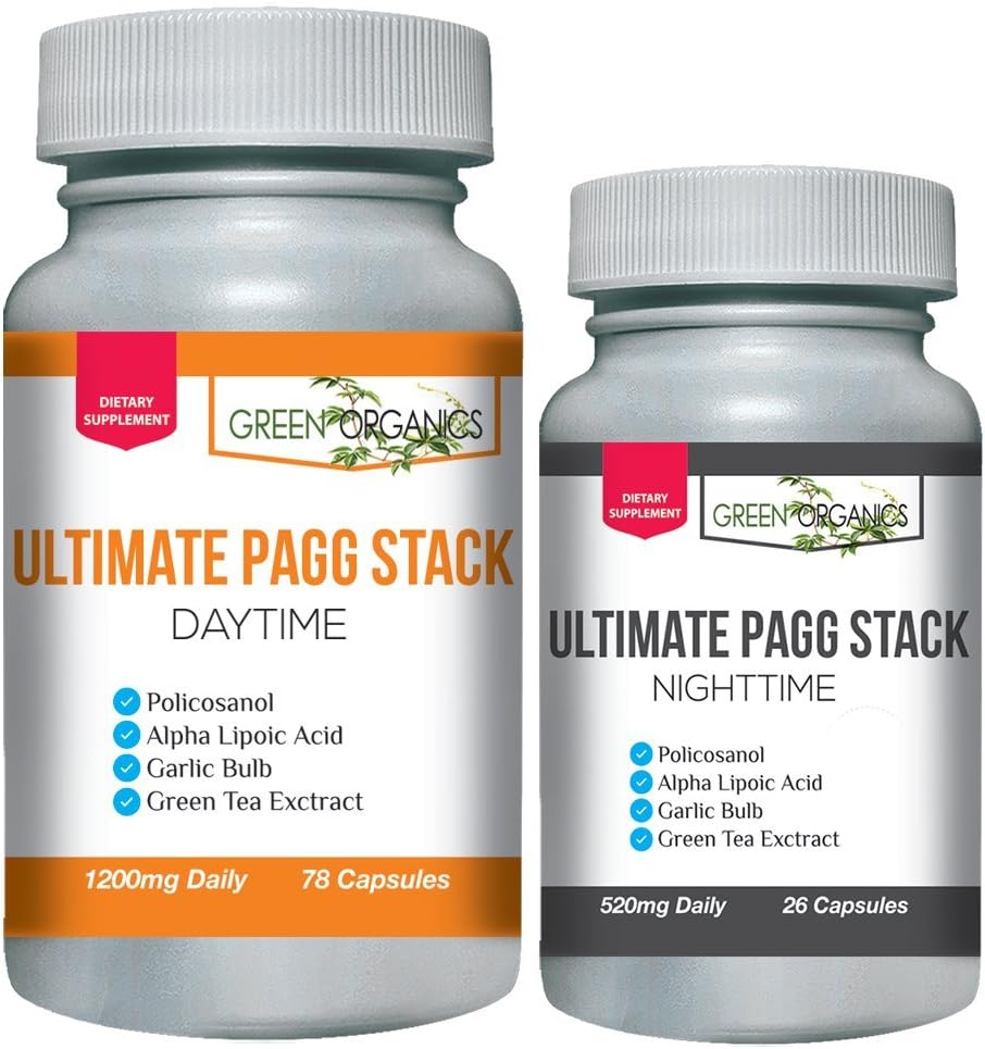 Ultimate PAGG StackTM 4 uurs lichaam van Tim Ferriss - Policosanol, Alpha Lipoic Acid, Green Tea Flavonols, Knoflook Extract