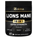 Zolotus Lions Mane Paddo Capsules met Cordeyceps, Vlierbes, Ginkgo Biloba, Bacopa - 60 Capsules
