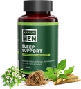 Slaapondersteuning supplement met Bacopa, Valeriaan, Ashwagandha, en andere kruiden en vitaminen, ondersteunt gezonde slaappatronen, 60 dagen levering, 120 capsules