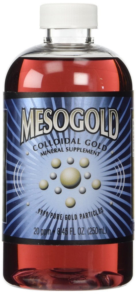 MesoGold ® 20 ppm Colloïdaal goud 250 ml/8.45 Oz