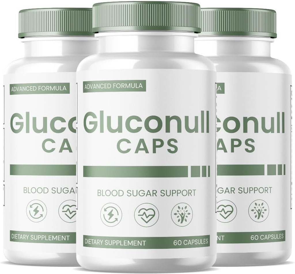 SPRESSO (3 verpakkingen) Gluconul Capsules, Gluco Null Glyco Optimizer, Gluco Null Natural Blood Vessel Cleaner, Gluconull for Natural Health (180 capsules)