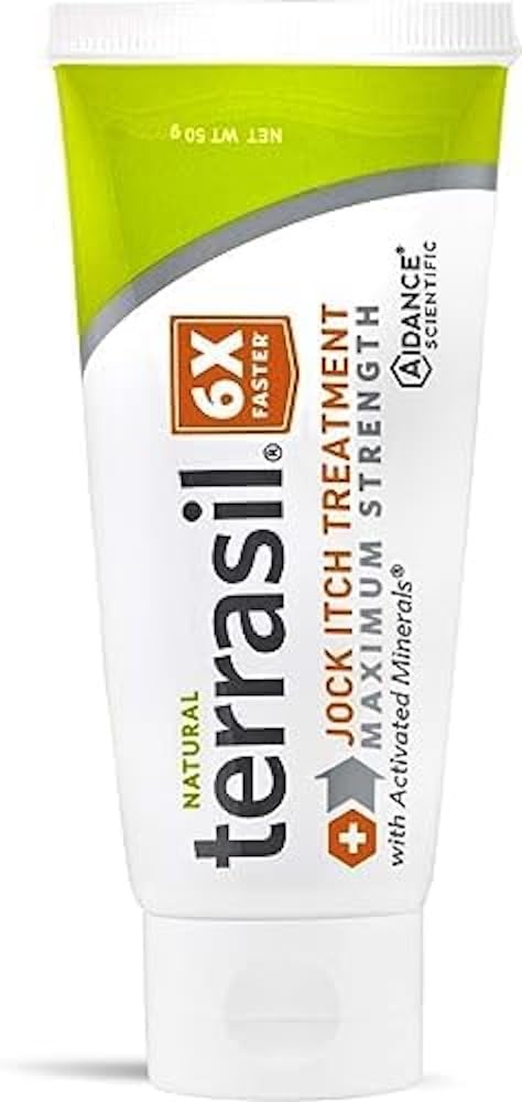 Traitement antifongique de jock en terrasil - Clotrimazole éprouvé cliniquement pour un traitement efficace de jock démangeaison, un soin apaisant tout naturel et un soulagement rapide de jock démangeaison (50g)