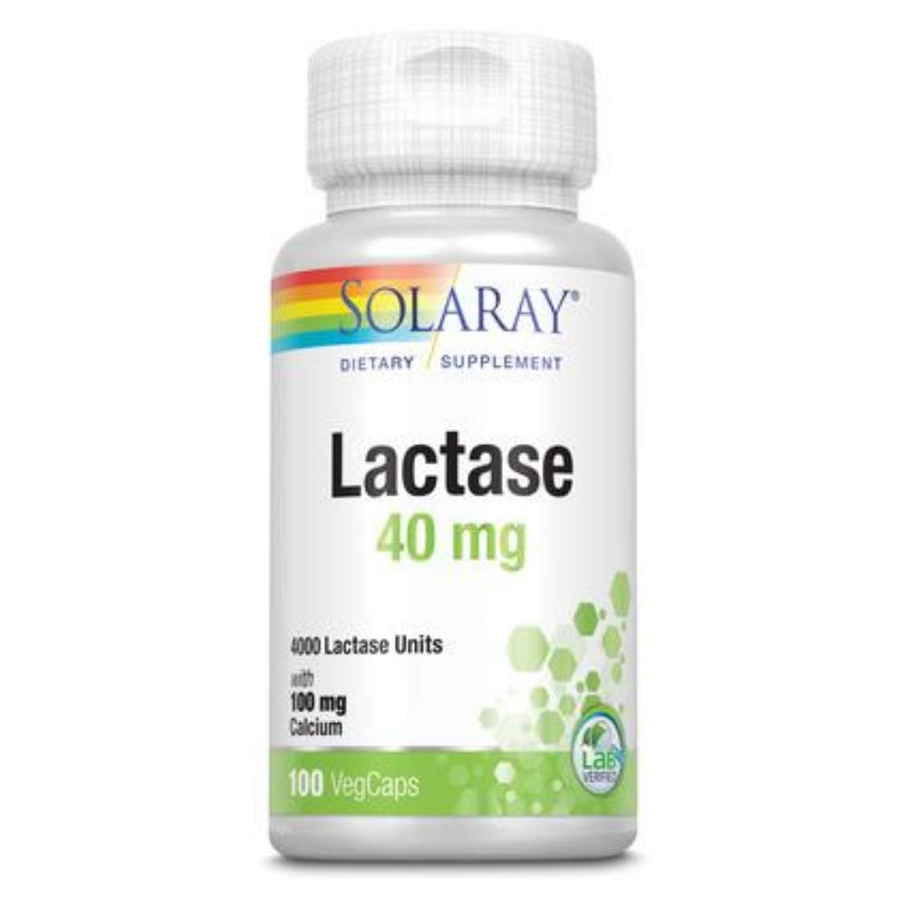SOLARAY Lactase Capsules, 40mg