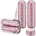 [2 Pack] Zannaki Metal Travel Pill Organizer, Portable Waterproof Weekly Pill Box, Grote Aluminium Legering Pill Case Container, BPA Gratis 7 dagen Dagelijkse Medicine Organisator Houder voor Vitamine, Supplement
