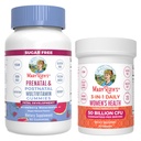 MaryRuth Organics Prenatal Postnatal Multivitamine Gummies (Strawberry) & Women's 3-in-1 Daily Probiotic Capsules 