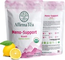 Meno-Support BloatX Organic Menopauze Relief: Balances & Supports Hot Flashes, Hormones, Moods Swings, Night Sweats, & Bloating with Black Cohosh, Red Clover & Dong Quai. Natuurlijke verse citroensmaak.