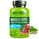 NATURELO Heren Multivitaminen - Whole Food Multivitamine voor mannen met vitamines, mineralen - 120 Vegetarische Capsules voor energie, hersenen, hart, ooggezondheid*