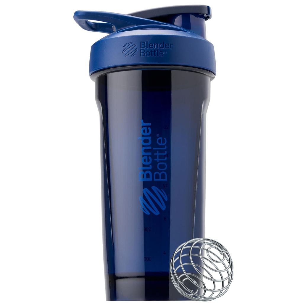 Bouteille de mélangeur Sport Shaker avec fouet, 28-Ounce, bleu – Serrures de protéines et hydratation pour les athlètes et les passionnés de fitness, mélange facile, durable et léger, couvercle verrouillable
