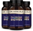 Dr. Mercola Full Spectrum Enzymes - 22 verschillende enzymen - Ondersteunt spijsverterings- en immuungezondheid - Helpt Digest Koolhydraten, vetten en eiwitten - Niet-GMO, Glutenvrije & sojavrije - 90 capsules (3 verpakkingen)