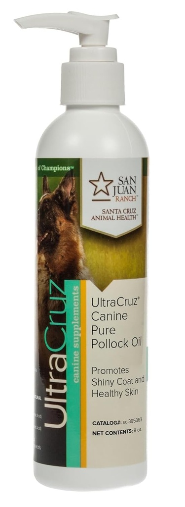 UltraCruz - sc-395363 Canine Pure Pollock Oil Supplement voor honden, 8 oz