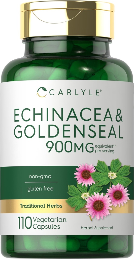 Carlyle Echinacea Goldenseal Capsules 110 Tellen 