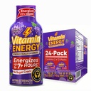 Vitamine Energy Focus+ Extra Strength Energy Shot Grape 24 Pack, 260mg Caféine naturelle, B-Vitamines, CoQ10, Acides aminés, Focus, Productivité et Clarté, Zéro sucre, Sans gluten, 1,93 fl oz