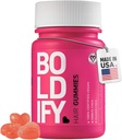 Gommies de croissance des cheveux oldify - Gommies de biotine sans sucre - Vitamines véganes à action rapide pour la peau, les ongles et les cheveux - 5000mcg Biotine / Servir, 30 jours d'approvisionnement - Saveur naturelle de fraise