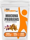 BulkSupplements.com Mucuna Pruriens Extract Powder - Mucuna Pruriens Supplements, Herbal Supplement - Vegan & Gluten Free, 500mg per Serving, 100g (3.5 oz) (Pack of 1)