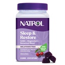Natrol Sleep & Restore Magnésium Glycinate Blend Gummies, Magnésium pour les aides au sommeil pour les adultes, sans mélatonine, aromatisé cerise, 30 jours d'approvisionnement