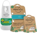 PARAKITO Mosquito, Insect & Bug Spray Bundle - Inclusief Spray, Turquoise polsband & 4 Refills 
