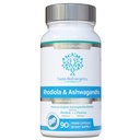 Rhodiola & Ashwagandha met L-Theanine - Award winnende Ashwagandha KSM-66 600mg & 1500mg Rhodiola (3% Rosavins - 1% Salidrosides) hele wortel equivalent- adaptogen combo- Geen kunstmatige vulstoffen