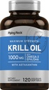 Piping Rock Krill Oil Omega 3 Softgel Capsules 
