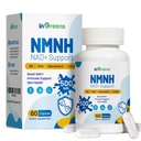 500mg NMNH, NMN Supplement Alternatief met NR, TMG, Resveratrol, COQ10, NAD Supplement, Anti Veroudering, Energie, Boost NAD+ Niveaus, 60 capsules