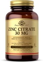 Solgar Zink Citrate plantaardige capsules, 100 Tel, Non-GMO, Glutenvrij, en Kosher, Ondersteunt Immuun Systeem Gezondheid, Gezonde Huid en Ogen, Normale Smaak en Visie