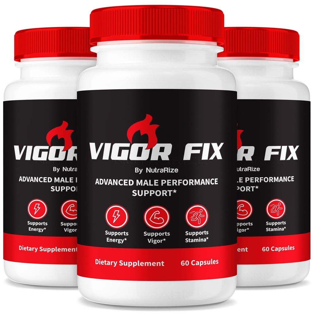 (3 Pack) Vigor Fix Male Supplement, VigorFix Pills for Men, Daily Nutrition for Overall Health and Wellness, Vigor Fixed Support Capsules for Confidence and Energy, Reviews (180 Capsules)