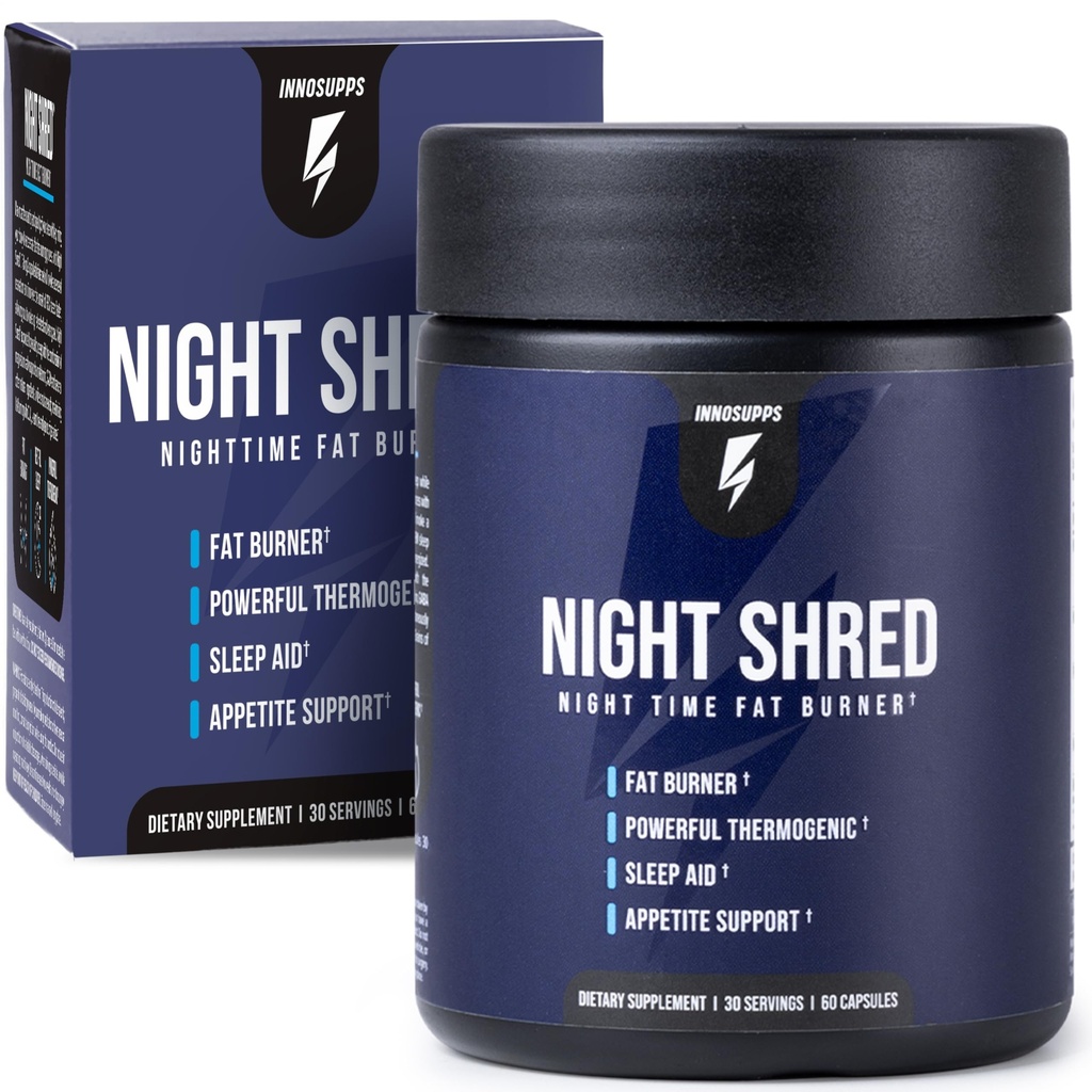 InnoSupps Night Shred Fat Burner and Natural Sleep Support 