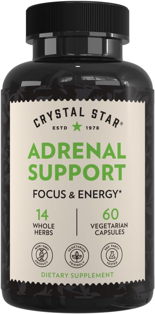 Crystal Star Adrenal Support Supplement (60 capsules) 