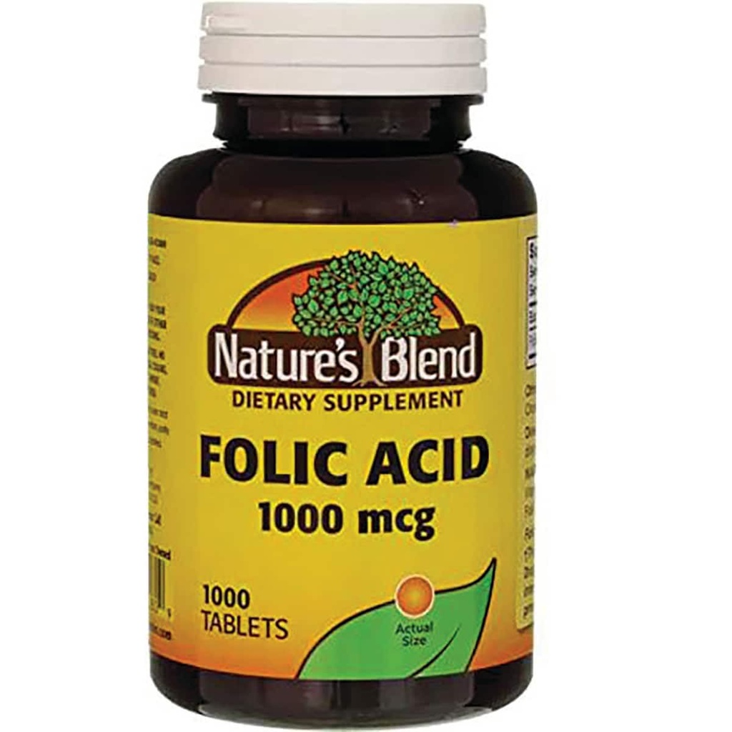 Foliumzuur 1000 mcg 1000 mcg 1000 Tabs