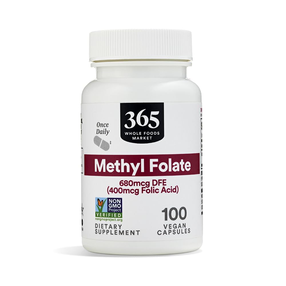 365 par Marché des aliments entiers, Folate de méthyle, 100 Nombre